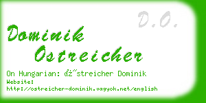 dominik ostreicher business card